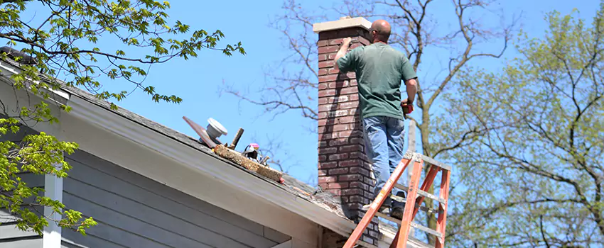 Vinyl and PVC Chimney Flashing Installation in Naugatuck, CT