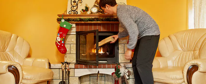 Rusted Metal Fireplace Restoration in Naugatuck, Connecticut